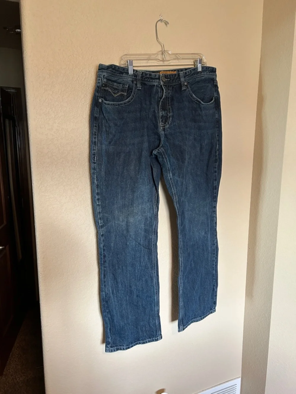Rock & Roll Denim Double Barrel Straight Leg Jeans Men’s 40x34 Dark Wash